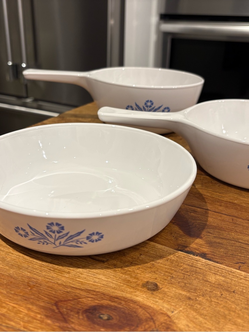 Blue Cornflower CorningWare Skillet & Sauce Set - Set of 3